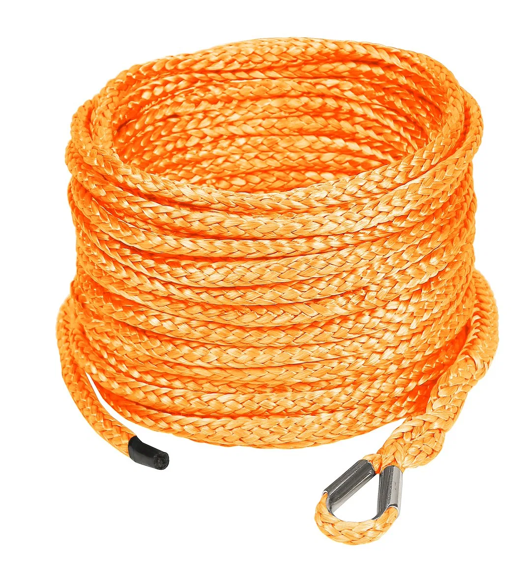 20185-OR – BULLDOG WINC Winch Cable, 4.8 Millimeter Diameter x 50 Foot Length High Modulus Polyethylene Orange Loop O...